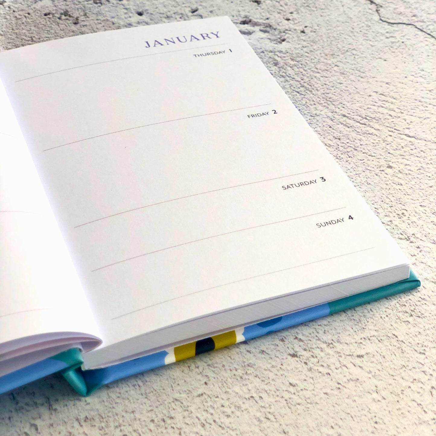 2026 Pocket Diary, A6, Week-to-a-view, hardback, Forget-me-Not flower illustration