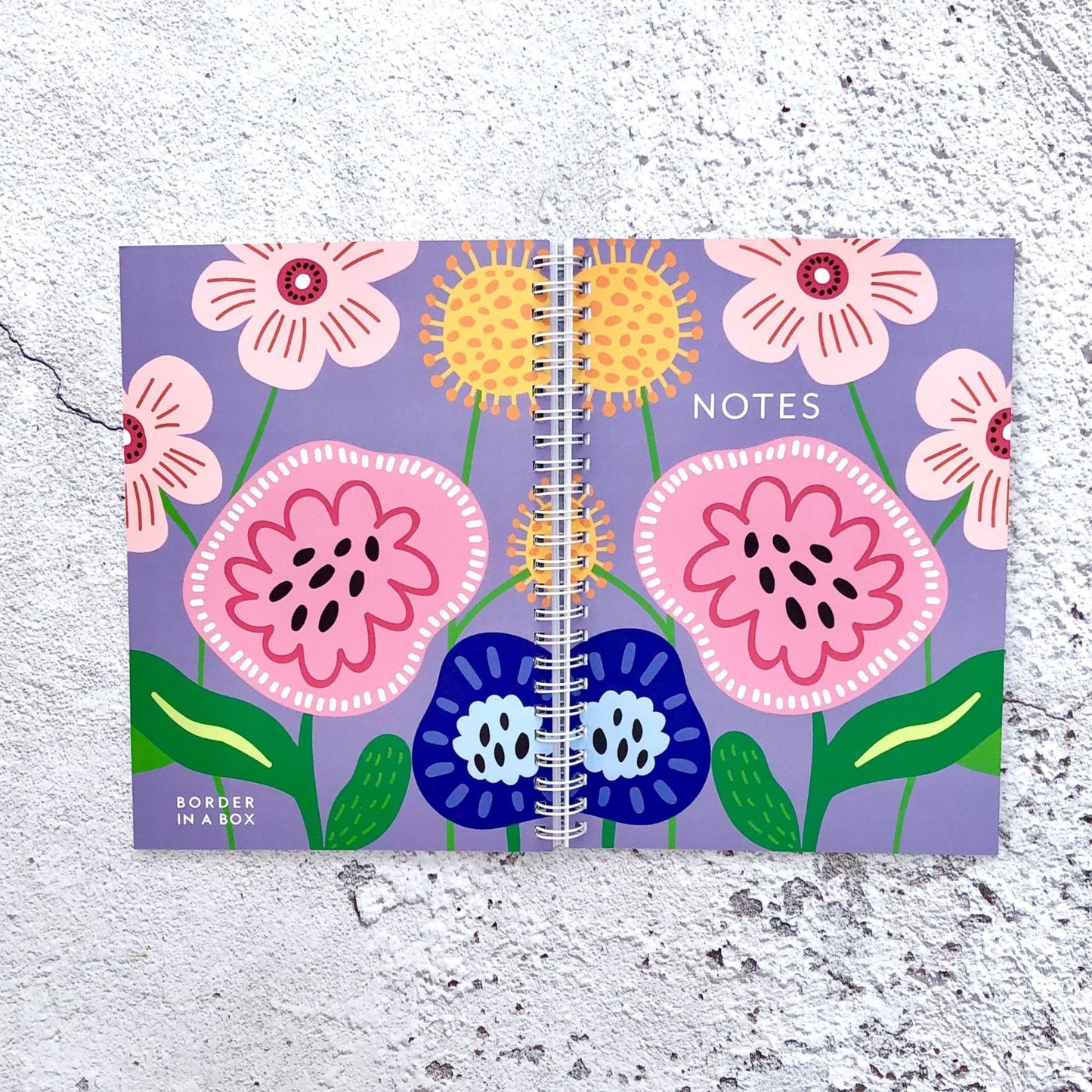A5 Floral Lined Notebook