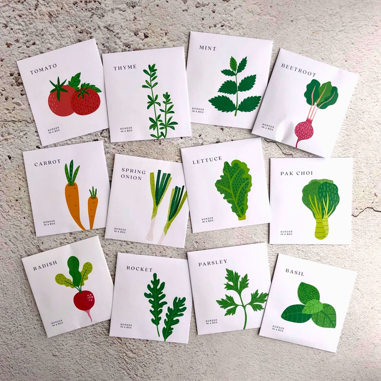 2026 Calendar, Vegetable & Herb design, A5 opens to A4, 12 Packets of seeds, gift boxed